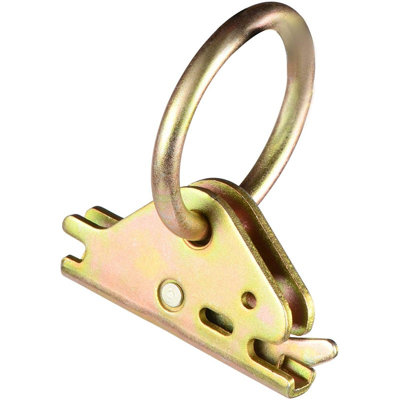 LE KAPMOZ Heavy Duty E Track O Rings Tie Down Anchors E-Track Tie-Down Rail System Accessories for Enclosed/Flatbed Trailer Truck Pickup Vans Load Cargos Motorcycle Bike Ratchet Straps Clips (10 Pack) - Image 2